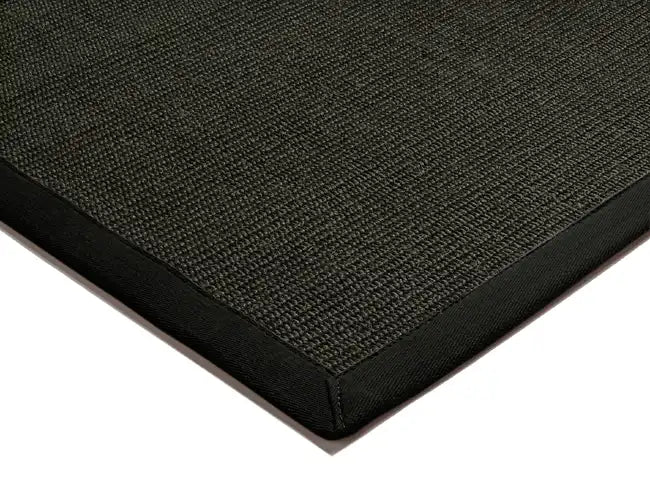 Asiatic sisal black black Black Living Room Natural Fibre Rug.