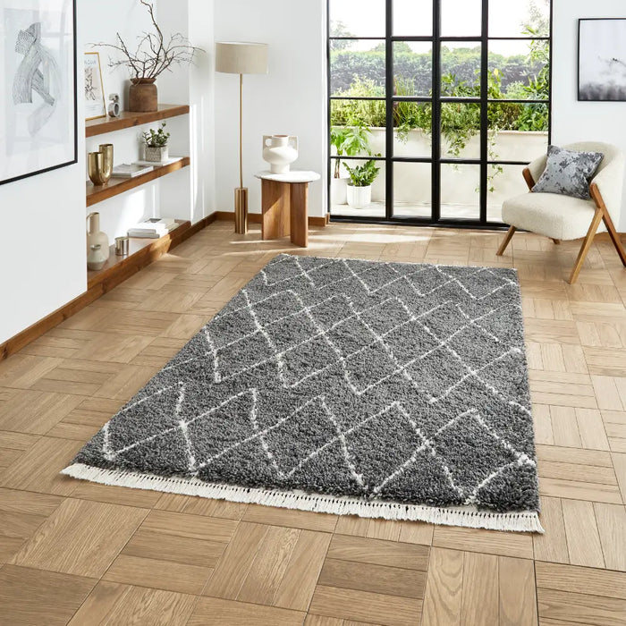 Boho 8280 Grey Berber Rug