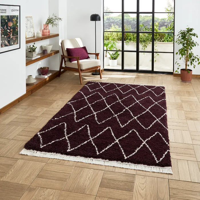Boho 8280 Purple Berber Rug