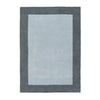 Origins borders grey Grey Living Room Wool Rug.