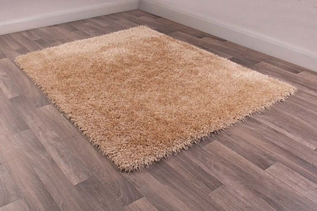 URCO boston boston latte Beige Living Room Shaggy Rug.