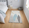 Think Rugs brooklyn kids 22707 blue Blue, Ivory, Multicoloured Bedroom   Rug.