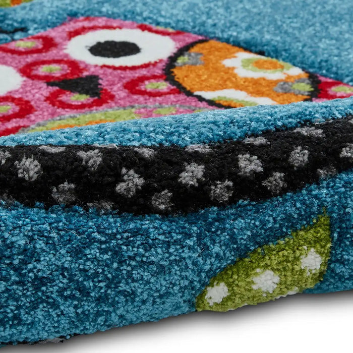 Think Rugs brooklyn kids brooklyn kids 793 blue Blue, Multicoloured Bedroom   Rug.