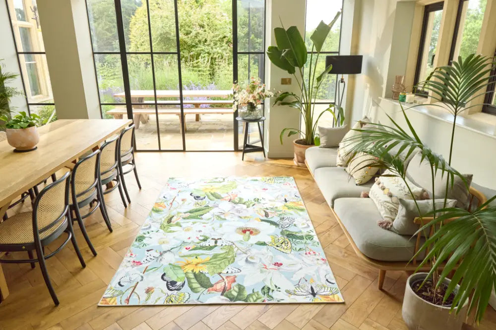 Hug Rug Eco-Washable Butterfly Blooms