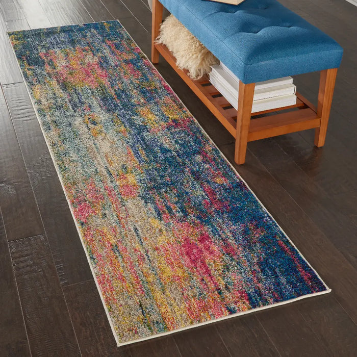 Celestial CES09 Blue Yellow Rug
