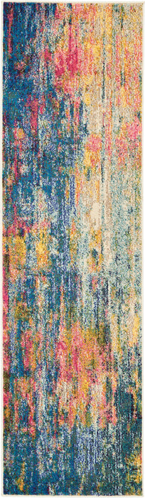 Celestial CES09 Blue Yellow Rug