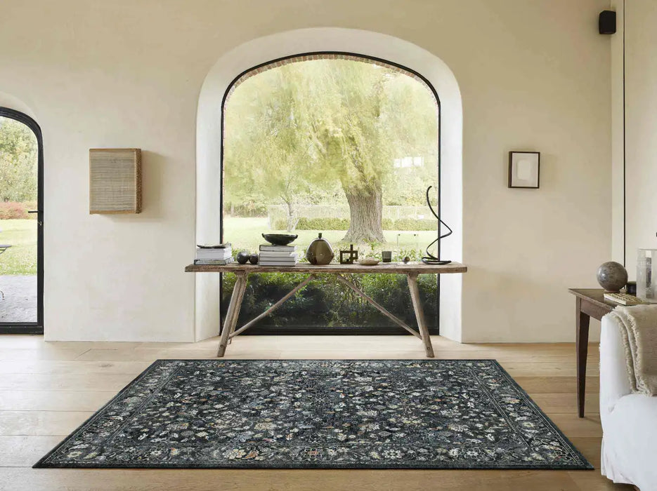 Mastercraft canyon mastercraft 52042 3535 Black, Multicoloured Living Room Rug.