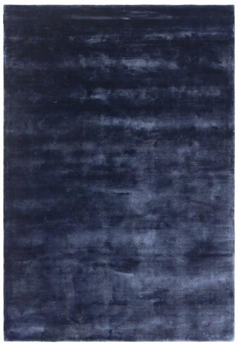 Asiatic chrome ink Blue, Navy Living Room Rug.