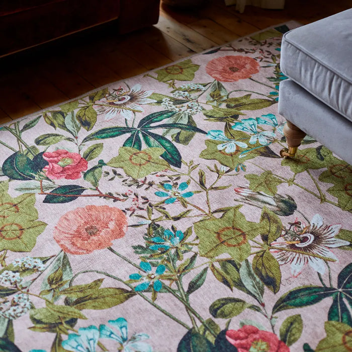 Clarke & Clarke Passiflora Blush Washable