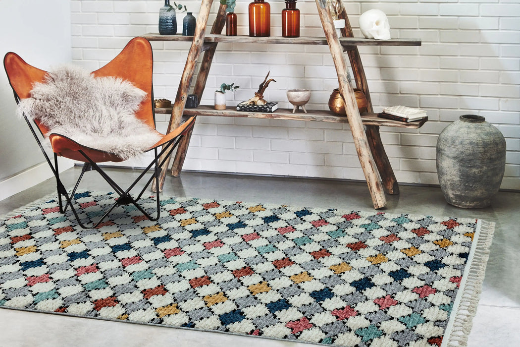 Asiatic cyrus cy05 farah Multicoloured Living Room Rug.