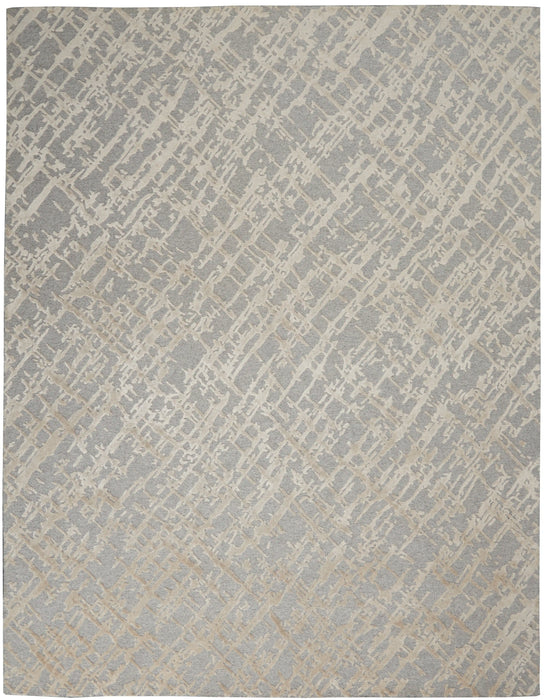 Nourison divine div10 sand storm Grey Living Room Rug.