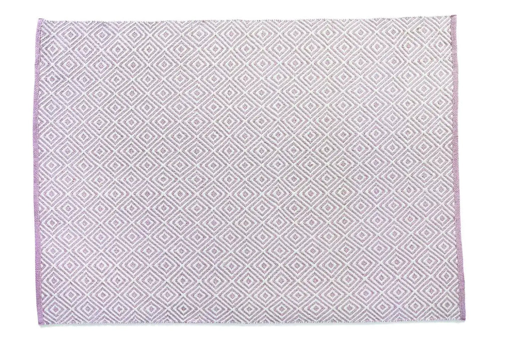 Origins hug rug woven diamond pink Pink Living Room Flat Weave Rug.