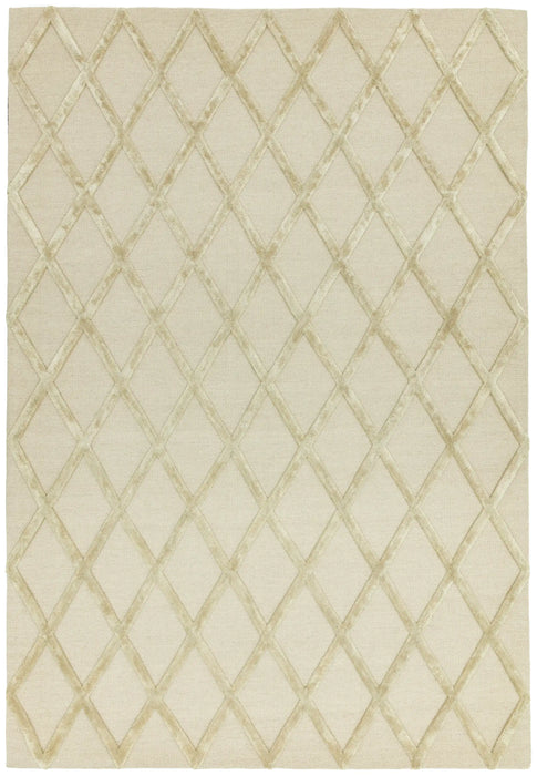 Asiatic dixon gold diamond Yellow Living Room Wool Rug.