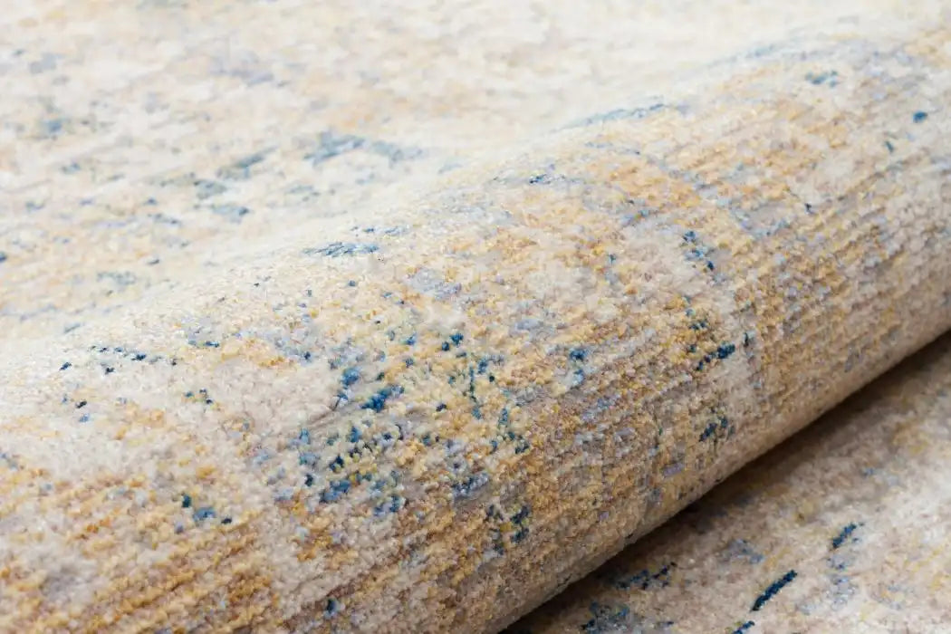 Concept Looms essence essc04 gold teal Blue, Yellow, Teal Living Room  Rug.