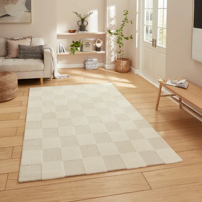 Elio 69924 Cream Modern Geometric Rug