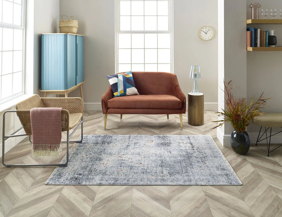 Mastercraft ella 6817a grey Grey Living Room Floral Rug.