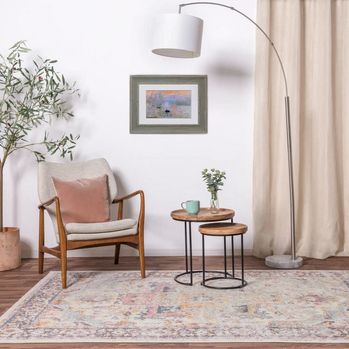 Asiatic flores kira fr04 Multicoloured Living Room Floral Rug.