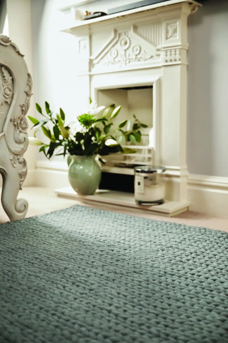 Rug Guru fusion guru dove grey Grey Living Room Wool Rug.
