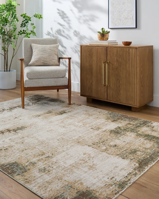 TALI Galey Alix x Livabliss Abstract Modern Marble Brown/Cream Rug