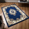 Oriental Weavers royal indian blue Blue Living Room Wool Rug.