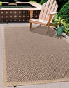Serdim Rugs harper outdoor greek key jute Brown Living Room Natural Fibre Rug.