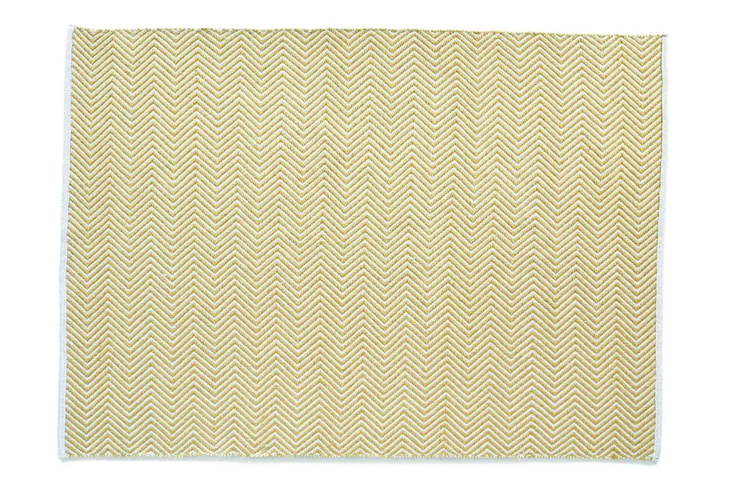 Origins hug rug woven herringbone gold Yellow Living Room Flat Weave Rug.