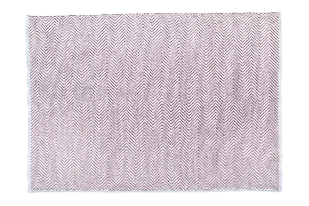 Origins hug rug woven herringbone pink Pink Living Room Flat Weave Rug.