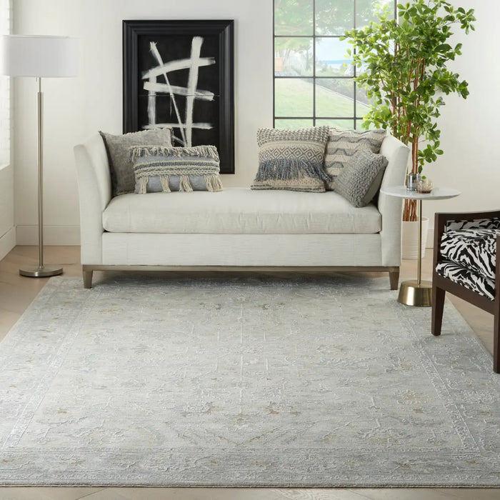 Nourison infinite ift01 light grey Grey Living Room Moroccan Rug.