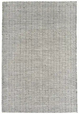 Asiatic ives modern rug black and white Black, Ivory Living Room Striped Rug.