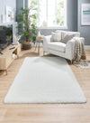 My Mats buddy ivory Ivory Living Room Shaggy Rug.