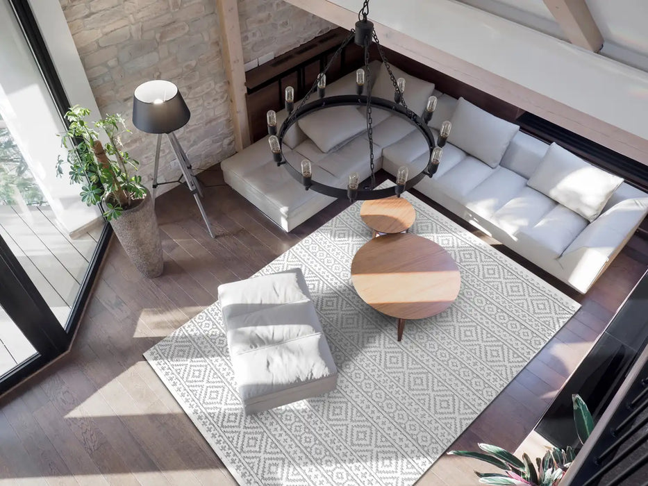 Concept Looms jazz rama jaz04 silver Grey Outdoor Geometric Rug.