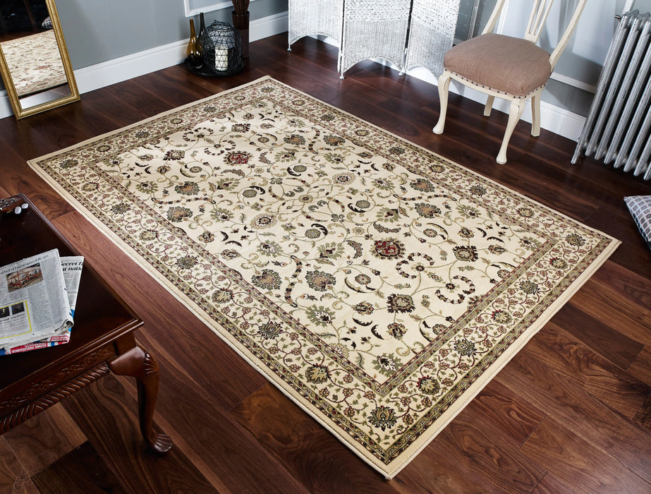 Oriental Weavers kendra 137 w Beige, Ivory Living Room Rug.