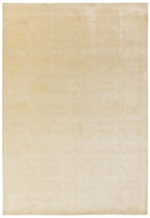 Asiatic kingsley snow Ivory Living Room Geometric Rug.
