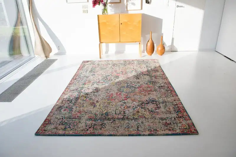 Louis de Poortere antiquarian bakhtiari 8712 janissay multi Multicoloured Living Room Flat Weave Rug.