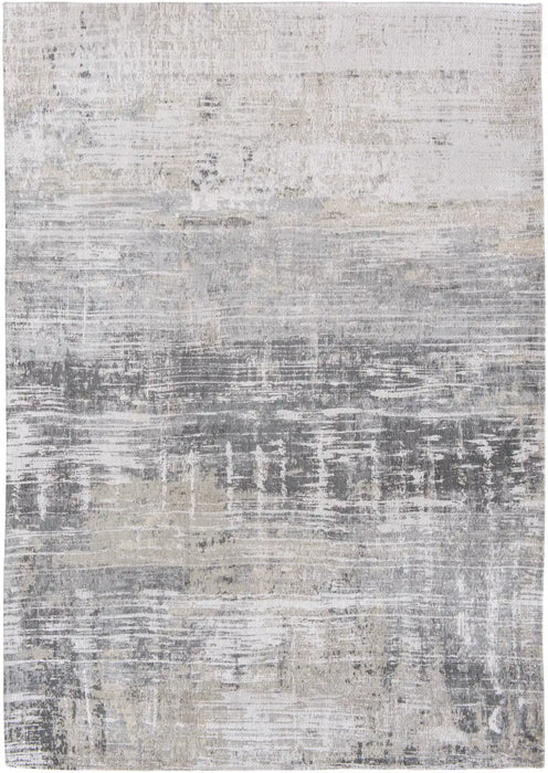 Louis de Poortere atlantic streaks 8716 coney grey Grey Living Room Flat Weave Rug.