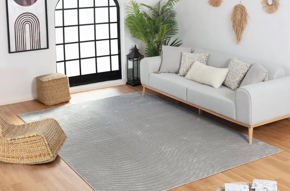 AYUMI In- & Outdoor Scandi Modern Grey Rug