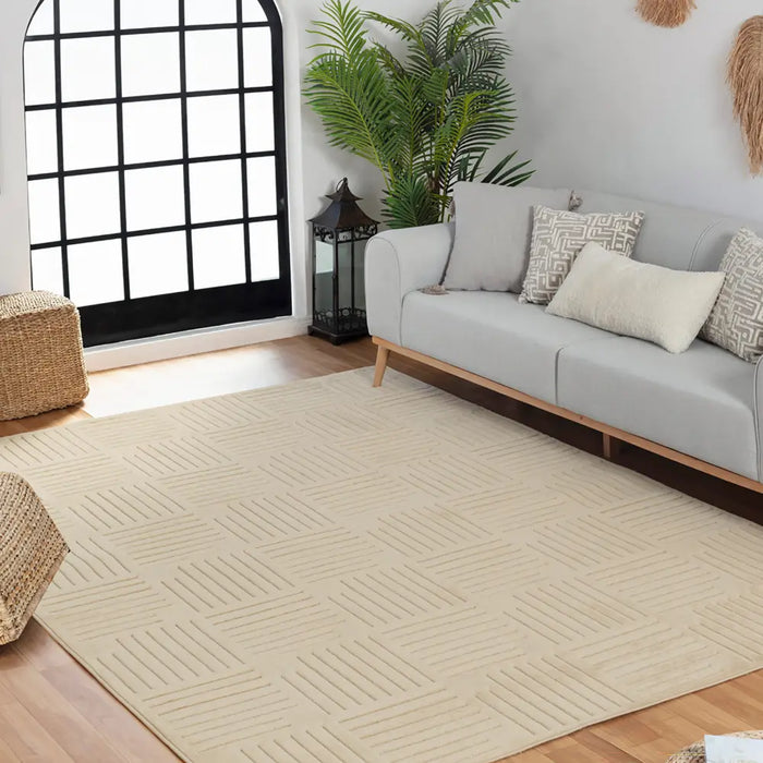 MIDORI In- & Outdoor Scandi Modern Beige Rug