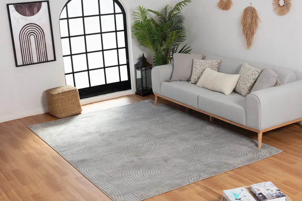 REYKO In- & Outdoor Scandi Modern Grey Rug