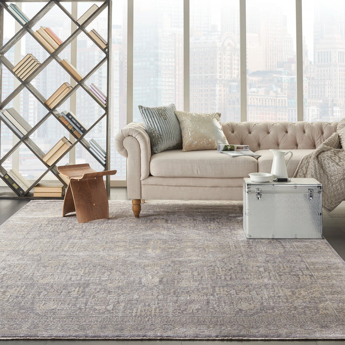 Nourison lustrous weave luw02 grey beige Grey, Beige Living Room Rug.