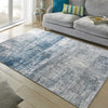 Lux Washable LUX07 Blue Ivory Rug