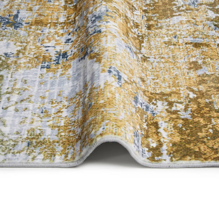 Lux Washable LUX09 Ivory Gold Rug