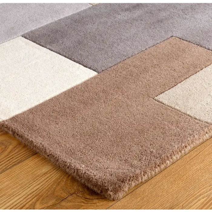 Oriental Weavers lexus neutral Brown, Grey, Beige, Multicoloured Living Room Wool Rug.