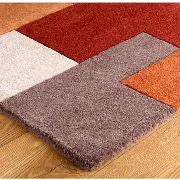 Oriental Weavers lexus terra Multicoloured, Orange Living Room Wool Rug.