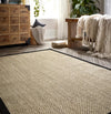 Sisal  Natural/Black Border