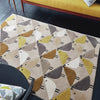 Scion scion hand tufted lintu dandelion 24405 Beige, Multicoloured Living Room Wool Rug.