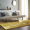 Scion scion hand tufted lohko honey 25806 Yellow, Multicoloured Living Room Wool Rug.
