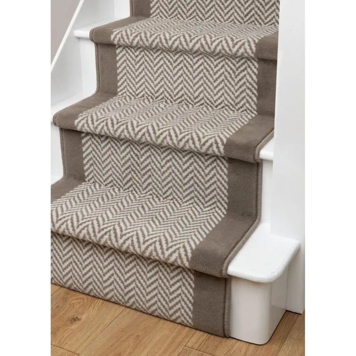 Stair Runners Maestro Stair Runner Herringbone Taupe