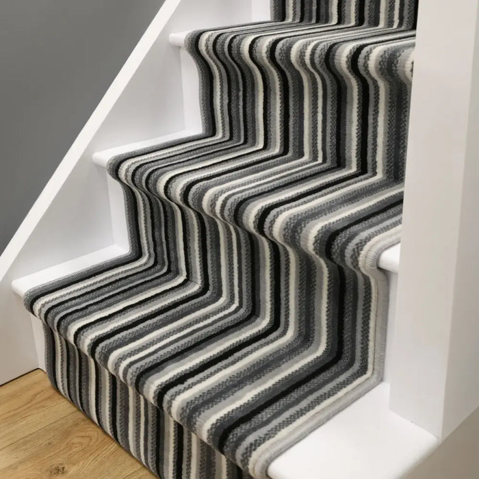 Stair Runners Maestro Stair Runner Stripe Grey