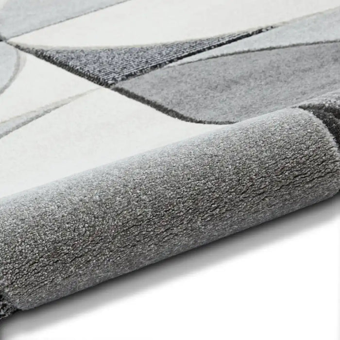 Think Rugs matrix think mt63 grey black Grey, Black Living Room  Rug.