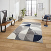 Think Rugs matrix think mt63 grey navy Blue, Grey, Navy Living Room  Rug.